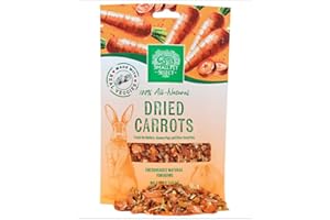 Small Pet Select Natural Dried Carrot Treats for Rabbits, Guinea Pigs, Hamsters, Gerbils, Mice & Rats, 56g