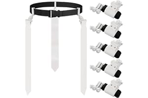 Junkin 6 Players Flag Football Belts and Flags Set Adjustable Football Belt with 3 Flags Per Belt for Kids Teens Adults