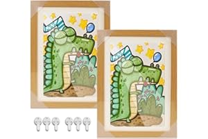 SHENGOU Marcos De Fotos Para Dibujos Infantiles,2 piezas Marco De Almacenamiento Para Niños,Marco Para Dibujos Niños Apertura Frontal,Marcos De Fotos De Arte Para Niños,Marco De Arte Infantil