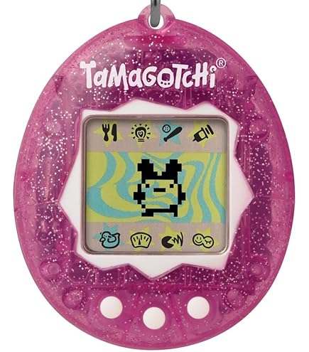 TAMAGOTCHI 42880 Bandai, Gen 2, Çiçek Gingham Kabuk Zincirli