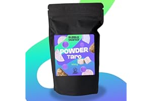 BUBBLEMANIA Poudre de thé au lait Bubble Tea - Poudre de thé Bubble Taro | Poudre de lait Bubble Tea avec des ingrédients de haute qualité et un goût prononcé | 500 grammes