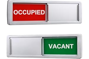 HARRINGTON MARLEY Sliding Vacant/occupied Door Sign Plaque Hotel Room Toilet Door Loo