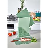 Moi 4 Par&ccedil;a Plastik Kesme Tahtası Seti, Standlı, Renkli, Hijyenik, Kaymaz 3 Adet Gıda Hazırlama Tahtası 31x20 cm Sebze Et Bal