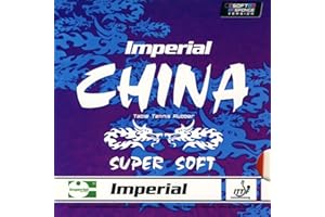 Imperial China Super Soft | Revêtement de Tennis de Table Chinois | Picots intérieurs | Défensif | Homologué ITTF