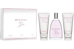 Aire de Sevilla Alegría - Set Perfume para Mujer Edt, Gel de Ducha e Hidratante Perfumadas