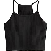 Aahwan Women's & Girl's 100% Cotton Black Solid Basic Slim Fit Cropped Top