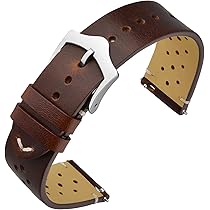 Cinturino Orologio In Pelle Crazy Horse - Sgancio Rapido Per Smartwatch E Orologi Tradizionali - Foto 7