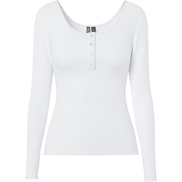 Zeagoo Shirt voor dames, met lange mouwen, slim fit, basic pullover met knopen, ribgebreid bovenstuk, stretch, effen kleur, tops, zwart, XL