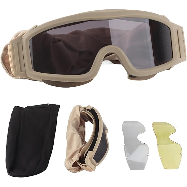 Revision Eyewear Desert Locust Black (Kit Basic, Transparent) - Lunettes Airsoft (13226337