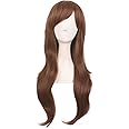 MapofBeauty 28" 70cm Long Curly Hair Ends Costume Cosplay Wig (Light Brown)