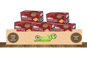 ANNA'S Annas Swedish Original Ginger Thins Pack of 5 150g Each | Sweden's Most Loved Pepperakka | Traditional Cookies | Since 192