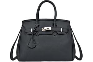 MOTHGEL Womens Leather Satchel Bags 12.2 * 5.9 * 9.8in Medium Shoulder Bag Top Handle Handbags Ladies Designer Purses