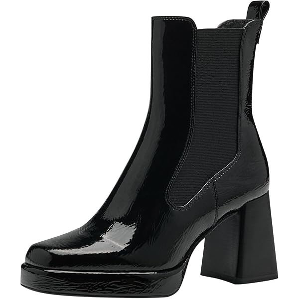 Bottine Tamaris Pour Femme - Modèle 1-25032-41, Cuir Véritable, Talon Bloc - Taille EU Normale, Design Moderne Et Confortable
