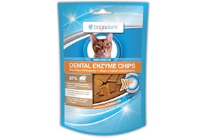 Bogadent Dental Sticks per l'Igiene e la Salute dei Gatti - Snack per la Cura Dentale, Patatine Gustose Con Carne, Frutta e Minerali - Accessori per Gatti, 50 g
