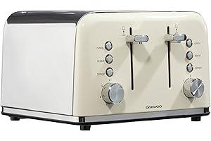 Daewoo Cream 4 Slice Toaster
