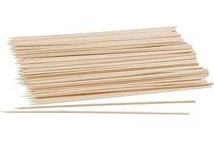 Fackelmann 56520 Pics à brochettes, Pics en Bois, Piques brochette, Bois, 20 x 0,25 cm