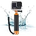 micros2u Waterproof Floating Handle (updated v2) Hand Grip. Compatible with GoPro Hero 13 12 11 10 9 8 7 6 5 4 3, Mini, DJI Osmo, Max, Insta360 + other Action Cameras