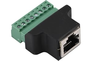 fosa RJ45 femmina Terminal Block 8 Pin Adattatore Connettore di rete lan ethernet Converter female to 8 Pin a vite per digital DVR