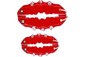 Linsition Bremssattelabdeckung - Bremssattelabdeckungen vorne und hinten Kits | Car Universal Disc Brake Caliper Fake Covers für Left & Right Wheel Refit Zubehör