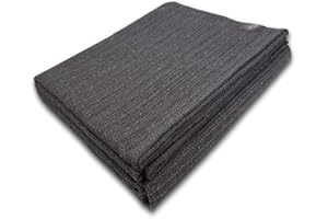 A PORTUGUESE LOVEAFFAIR CRAFT STORY Craft Story Decke Yara - Tagesdecke aus 100% Baumwolle - Sofadecke, Wohndecke & Baumwolldecke - Grau Uni, ca. 170 x 220 cm