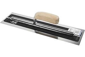 Toolty Truelle d'écumoire ultra flexible en acier inoxydable avec manche en bois 40,6 cm TLTY8042