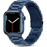 Tasikar Armband Kompatibel mit Apple Watch Armband 49mm 45mm 44mm 42mm Prämie Edelstahl Metall Ersatz Armband für Apple Watch