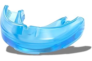 Shock Doctor Protège Dents pour appareils Braces Single/Double Bleu ou Rose - pour Enfants - Concu pour Faire du Sport: Rugby, MMA, Boxe, Lacrosse, Basketball et Autres Sports de Contact