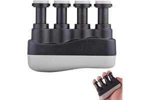 Justerbar gitarr piano finger, finger övningsverktyg, fingerövare, handtränare för musiker, fingertränare för gitarr, finger finger övning finger finger övning, svart
