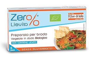 BAULE VOLANTE Zer%Lievito Brodo Vegetale Dadi Con Sale - 1 Confezione da 6 Pezzi [66 gr]