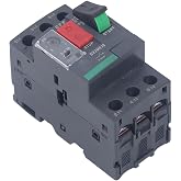 Motor Circuit Breaker Button Control Motor Protection Switch Thermal Magnetic Circuit Breaker with Rail Mount for Motor Appli