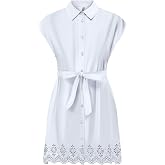 ONLY ONLLOU LIFE EMB S/S SHIRT DRESS PTM Elbise Kadın