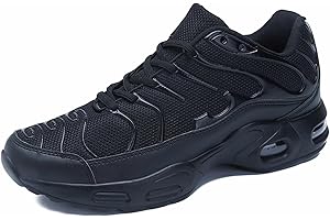 Amsion Homme Air Chaussures de Course à Pied Tendance pour avec Coussin Mode Baskets décontractées pour la Marche Le Tennis Le Basket-Ball la Gym Les Sports
