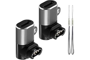 SRLWMYI Lightning Charging Adapter für Garmin Vivoactive 5 4 4S Venu 2 2S 3 SQ Forerunner 5 245 265 935 945 Instinct 3 Fenix 7 Pro 7S 7X 7X Pro Vivomove 3 3S Sport Approach S60 S10/12 S40/42(2 Stuck)