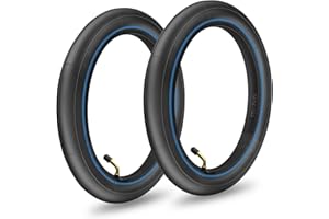 Amitor Camera d'aria 12 x 2.125, Camere d'aria Rinforzata per Bicicletta con Valvola 45°, 12 Pollici Pneumatici di Ricambio per Passeggino, Tricicli, Biciclette da Equilibrio e Biciclette per Bambini
