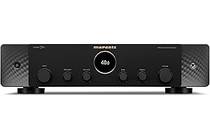Marantz Stereo 70s Verstärker HiFi Stereo, 2.2-Kanal HiFi Verstärker, 75 W/Kanal, 6 HDMI Eingänge, 8K, HEOS, Bluetooth, WLAN, AirPlay 2, Dolby TrueHD, Alexa kompatibel, Schwarz