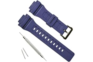 OliBoPo Wasserdichtes Ersatz-Uhrenarmband aus Naturharz für Casio AQ- S800W SGW-300H MRW-200H AE-1200 W-800H W-735H
