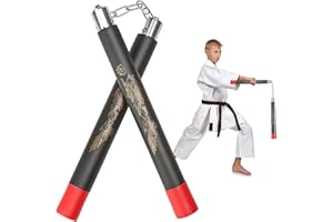 DONQL Foam Nunchucks for kids and beginners Training Nunchucks of Martial Arts Padded Training Practice Nunchakus Portable Good Gift and Toy for Kids