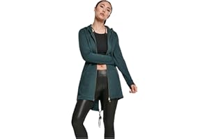 Urban Classics Ladies’ Sweatshirt Jacket, Sweat Parka Hoodie with Zip, Available in Over 10 Colours, Sizes XS to 5XL