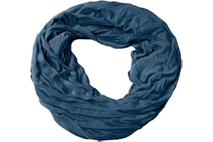 Niklarson Loop Schal Tuch unifarben Rundschal 160x45cm unisex Viskose Baumwolle PaTV22