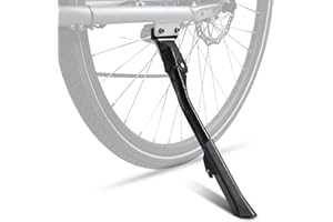 DREAMDASH Caballete Lateral para Bicicleta, Soporte Ajustable de Aleación de Aluminio con pie Antideslizantede 24-29 Pulgadas E-Bike, MTB, Road City Bike Kickstand