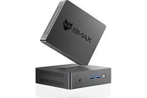 BMAX Mini PC, W-11 Pro, Ιntel 11th Gen Jasper Lake N5095 (Fino a 2,9 GHz), 8GB LPDDR4 RAM + 256GB M.2 SSD Mini Computer, supporto SATA/NVMe, WiFi 5, Bluetooth 5.0, Dual HDMI Display