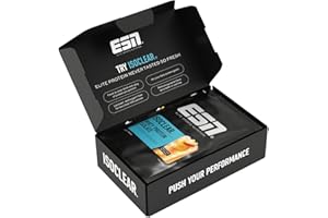 ‎ESN ESN ISOCLEAR Whey Isolate Protein Pulver, Taster Box, 5 x 30 g, clear Whey, Proteinlimo mit fruchtig leckerem Geschmack - made in Germany