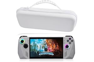CHUSHANE Portable Carrying Case for ASUS Rog Ally 2023 Release Handheld Game Console Hard EVA Shell Travel Daily Protective Storage Bag with Durable,Shockproof, Waterproof,Anti-Collision,Anti-Acratch (White)