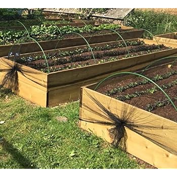 Flexible Green Garden Cloche Crop Protection Hoops ((Pack of 10 & 20
