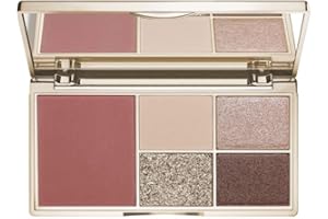 ‎ARTDECO ARTDECO Illusion Palette for Cheeks & Eyes – Vielseitige Make-up Palette mit 4 Lidschatten & 1 Blusher – Hochpigmentierte Farben, seidige Textur & integrierter Spiegel – 1 x 1 Stk
