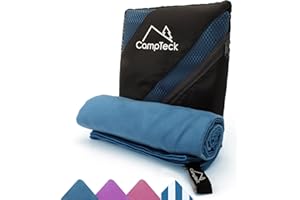 CampTeck U5535 Large (180x80cm) Lightweight and Compact Quick Dry Microfiber Travel Towel for Sports, Gym, Beach, Swimming, Yoga, Camping - Blue