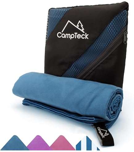 Wise Owl Outfitters Serviette De Camping En Microfibre Ultra Douce Et Compacte A Sechage Rapide Ideale Pour Le Fitness La Randonnee Le Yoga Les Voyages Le Sport La Randonnee Et La Salle De Sport