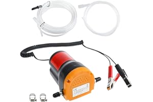 BOOMSTART 12V 60W Oil Change Pump Extractor Diesel Fluid Scavenge Suction Fuel Transfer Pump with Tubes for Boat, Tubes, Truck, RV, ATV