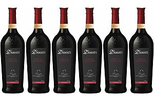 D'AMATI - Primitivo, Negroamaro - Vin Rouge - IGP Puglia - Origine : Pouilles, Italie (6 x 1l)