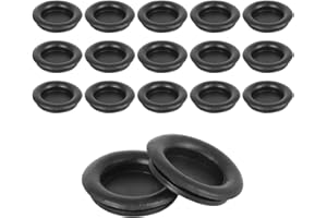 ‎X AUTOHAUX X AUTOHAUX 60 stücke 18mm Einseitige Gummitülle Auto Elektrische Kabelschutz Dichtung Schwarz